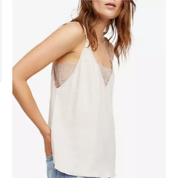 Free People Other - Free People Bandeau Lace Strappy Light Pink Sz Xs